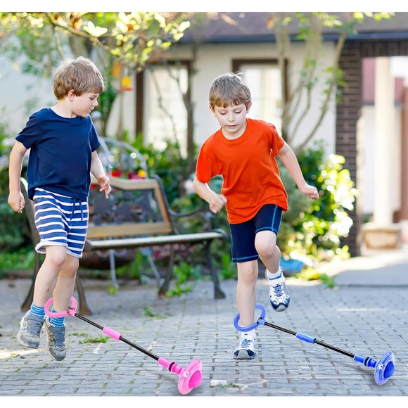 Kids Skip Ball,Foldable Ankle Skip It Ball Flashing Jumping Ring Colorful Sport - Picture 6 of 6